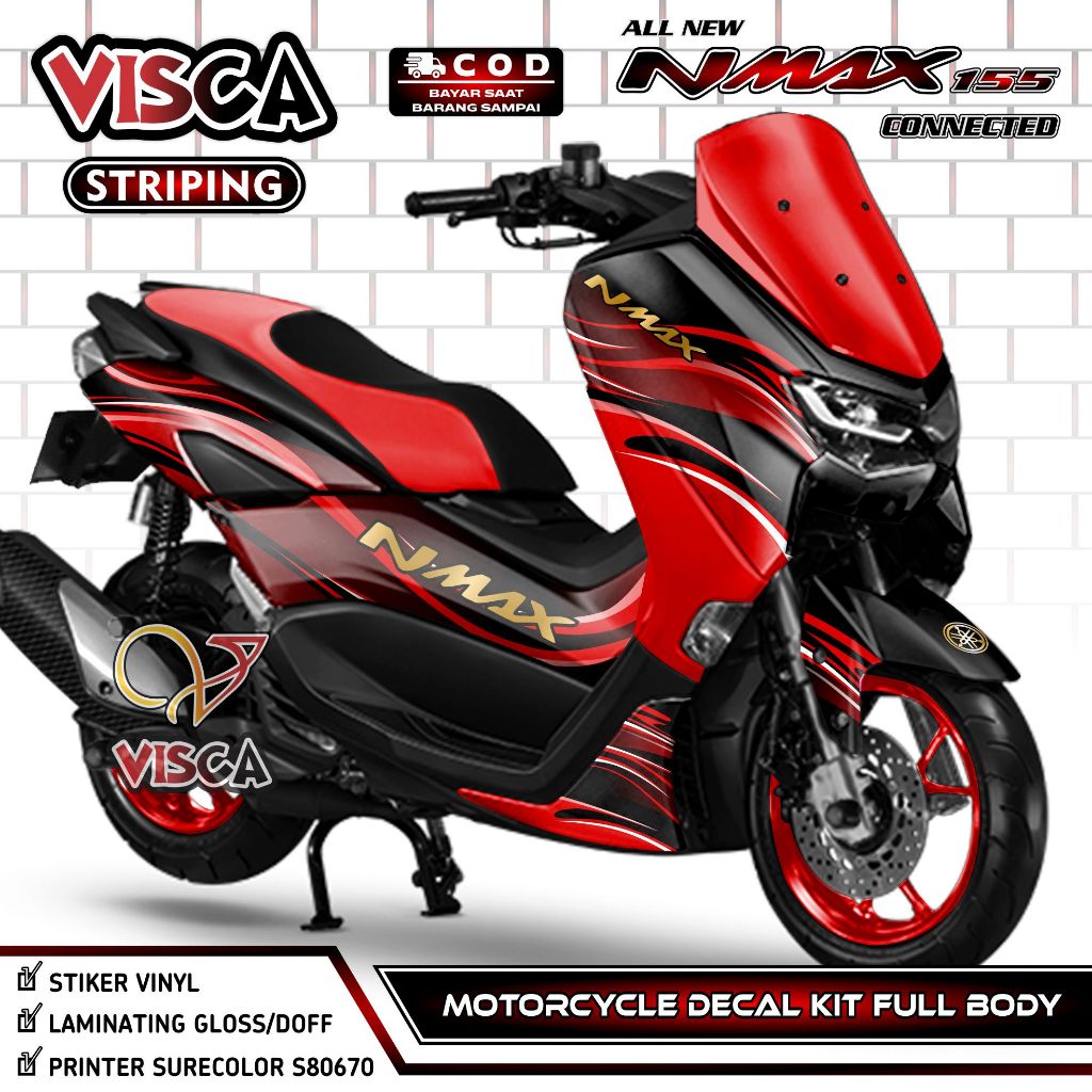 (PROMO SPECIAL) Decal Nmax New Full Body - Stiker Nmax 155 Full Body 2022 - Dekal Nmax 2022 Full Bod