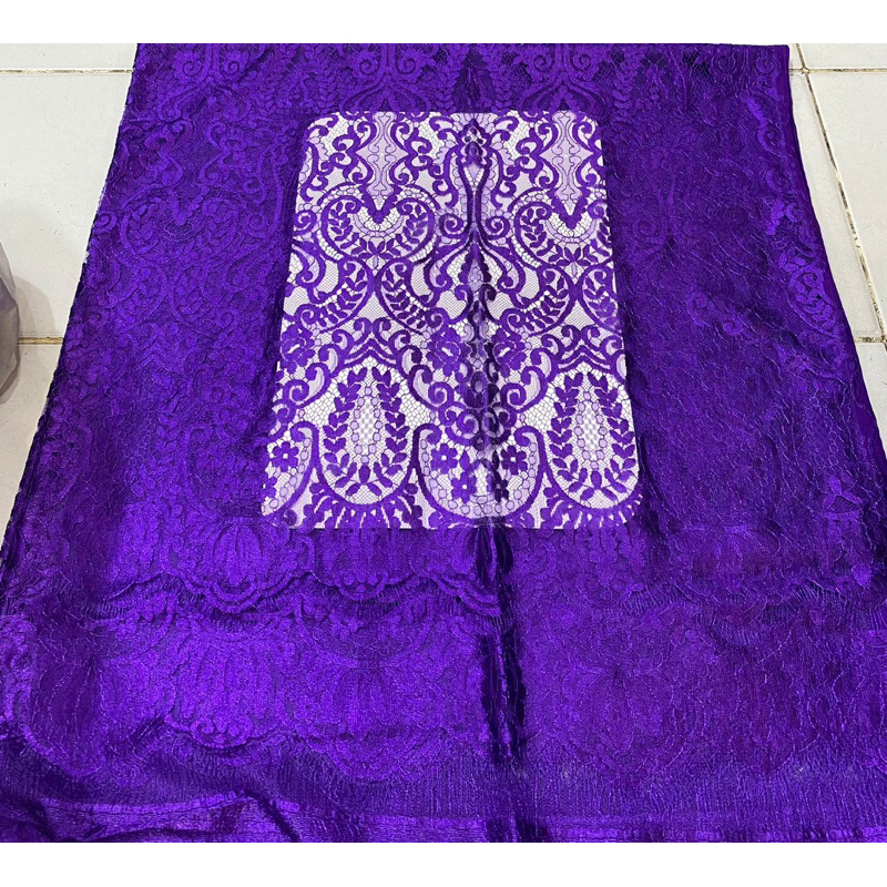 Bakal Kain Kebaya Brukat Semi Prancis