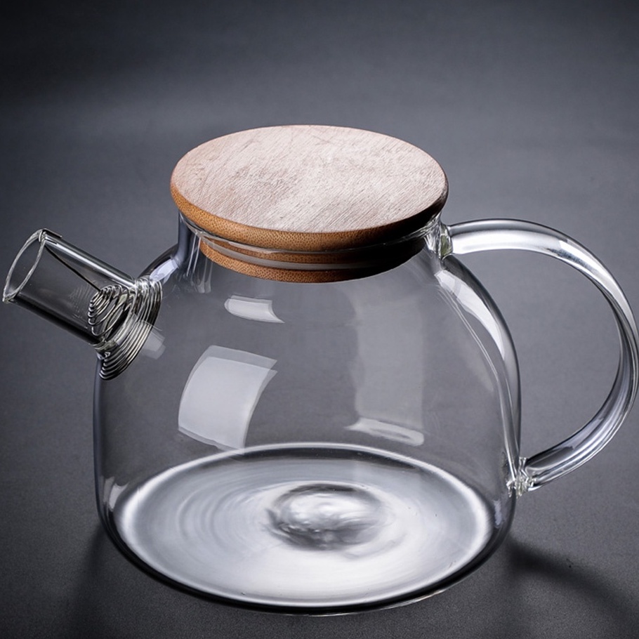 STOK SIAP COD Teko Pitcher Pemasak Masak Air Teh Teapot Maker Kaca Borosilicate Glass