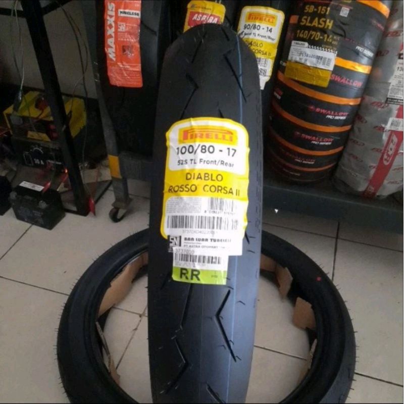 Ban Pirelli Diablo Rosso Corsa II 100/80 ring 17 soft compound Tubeless