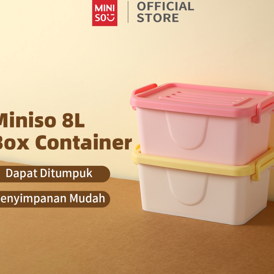 99 BRANDS FESTIVAL Miniso Storage Box Kotak Penyimpanan Serbaguna Kapasitas Besar Serbaguna Storage 