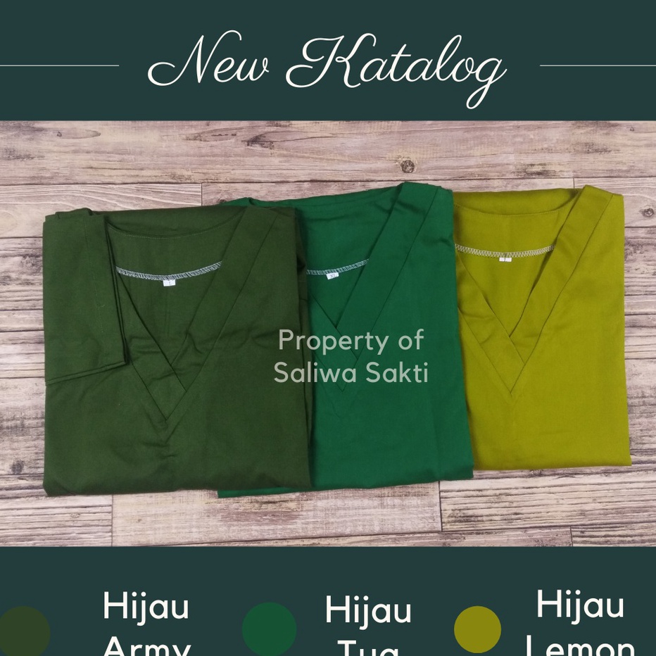 99 BRANDS FESTIVAL Baju Ok Medis Warna Hijau Army  Hijau Tua  Hijau Lemon Baju Bedah Scrub Lengan Pa