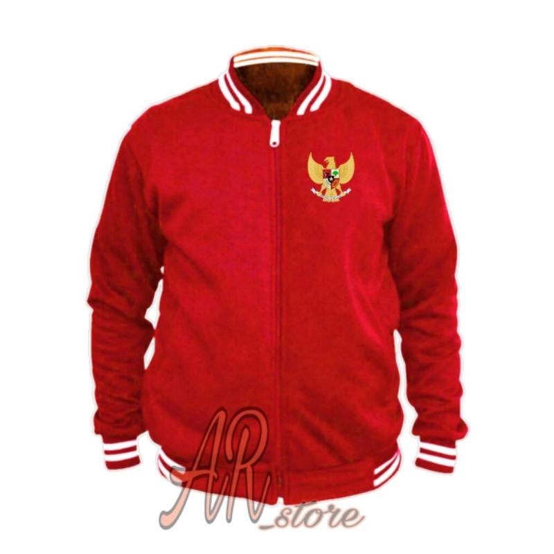 JAKET TIMNAS INDONESIA JAKET LOGO GARUDA  BORDIR