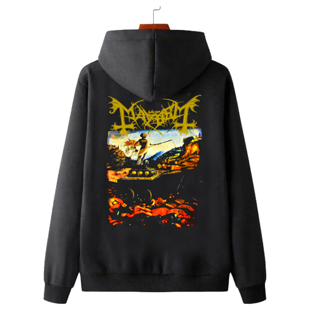 Jaket Hoodie Mayhem Hoodie Jumper Pullover & Zipper (Ritsleting) Bahan Cotton Fleece