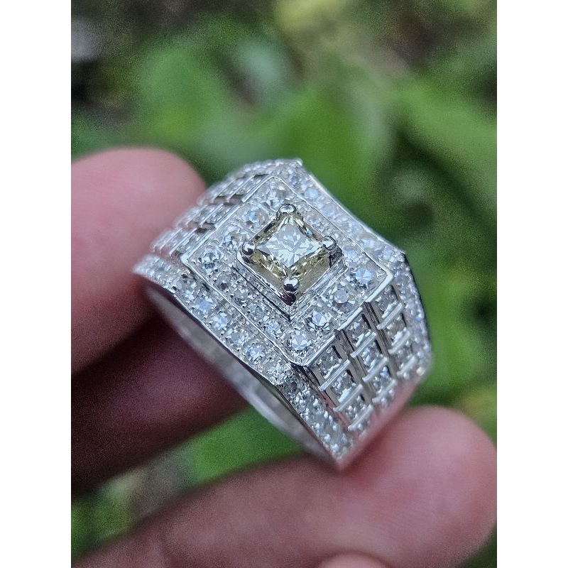 cincin pria full berlian cincin cowok keren cincin mewah cincin berlian asli berkwalitas cincin berlian banjar cincin perak palladium cincin stempel