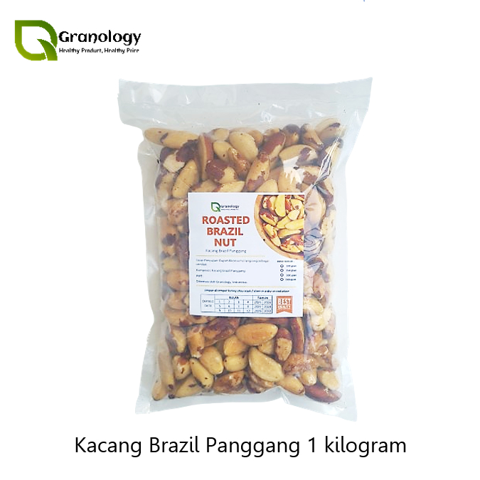

QH Kacang Brazil Oven / Roasted Brazillian Nut (1 kilogram) by Granology