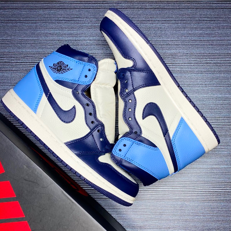 AJ1 High ‘Obsidian’ 100% Original Material