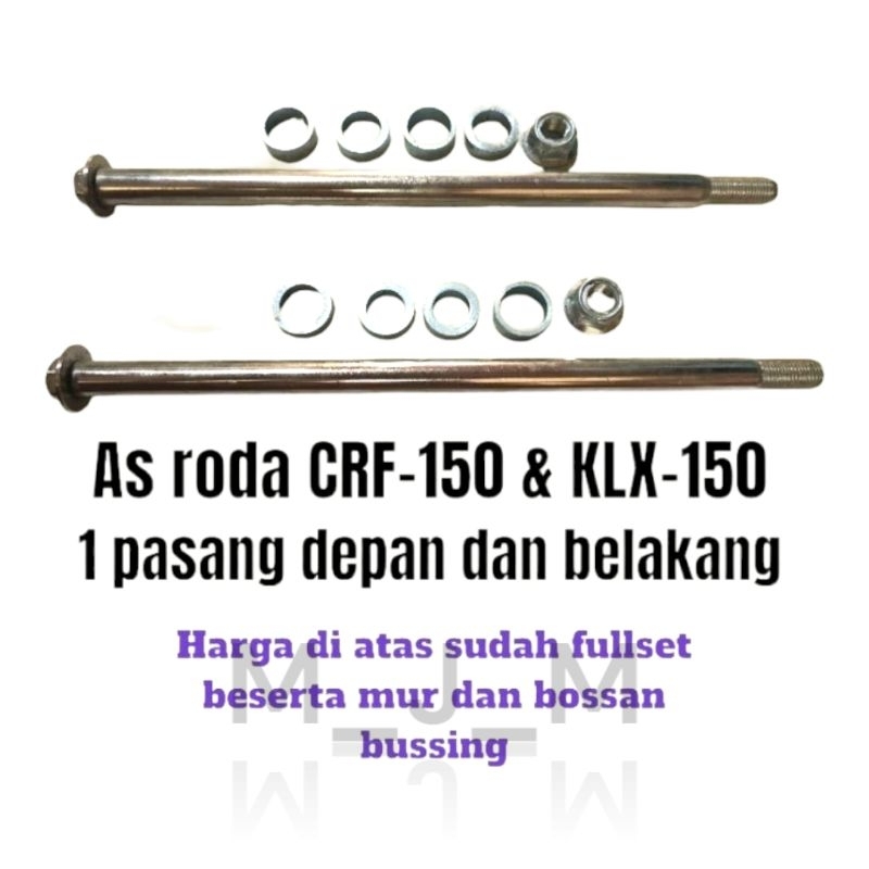 As Roda KLX Depan Dan Belakang Titanium Panjang | As Roda CRF Depan Belakang 1 Set Supermoto MURAH