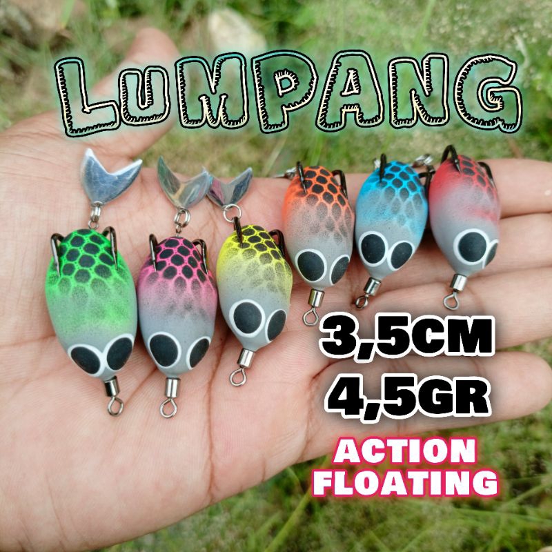 Soft frog 3,5cm blade berisik / softfrog umpan casting / umpan casting gabus dan toman / umpan gabus