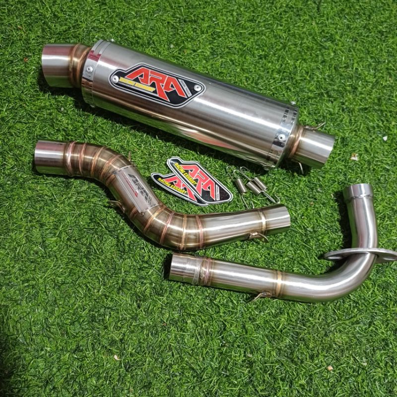 knalpot mio sporty mio,mio smile,mio j,mio m3, nouvo spek 110cc-130cc,250cc,200cc ori ara racing exh