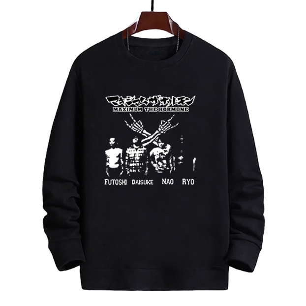 Sweater Maximum The Hormone Band Crewneck Bahan Cotton Fleece