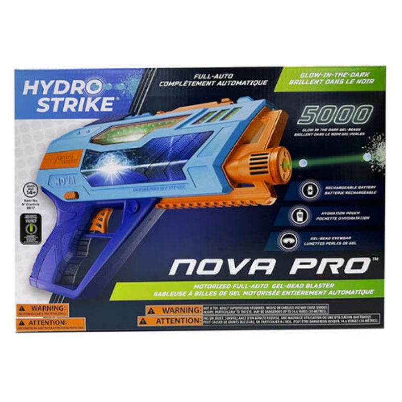 Hydro strike Nova pro gel blaster glow in the dark automatic mainan pistol