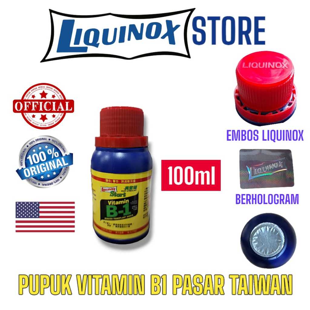 Pupuk Vitamin B1 Cair 100ml untuk Pemulihan Tanaman Stres dan Perangsang Akar