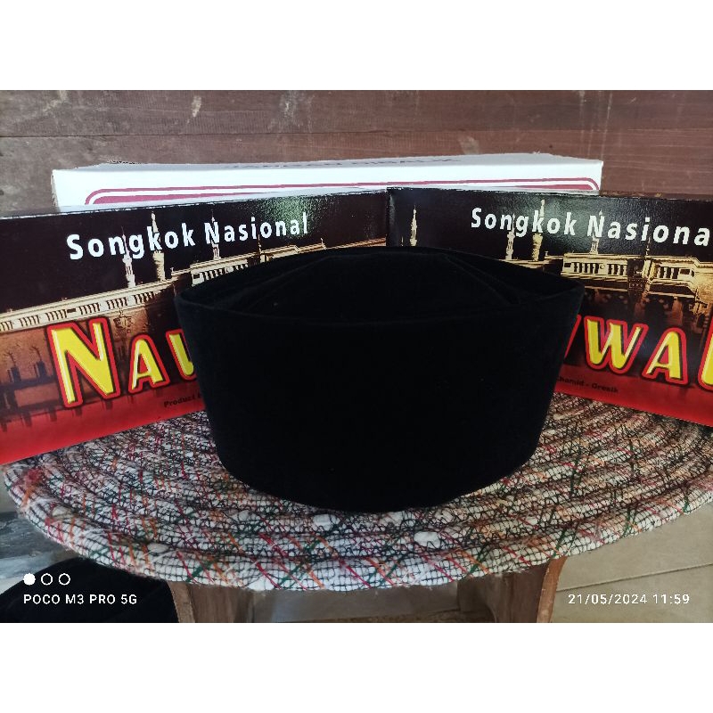 kopiah songkok hitam nawwal