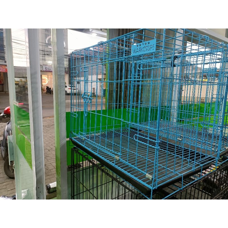 Kandang kucing Top 02 ukuran L61*W41*51cm M/ Kandang lipat / kandang kucing