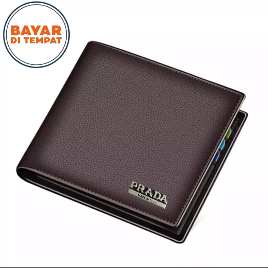Dompet Pria Classic Hitam/Coklat / Dompet lipat pria dompet murah dompet fashion pria + free box /Do