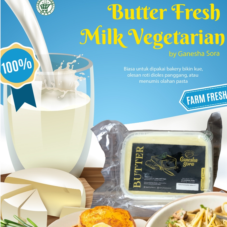 

Mentega Butter Fresh Milk Vegetarian / Butter by Ganesha Sora