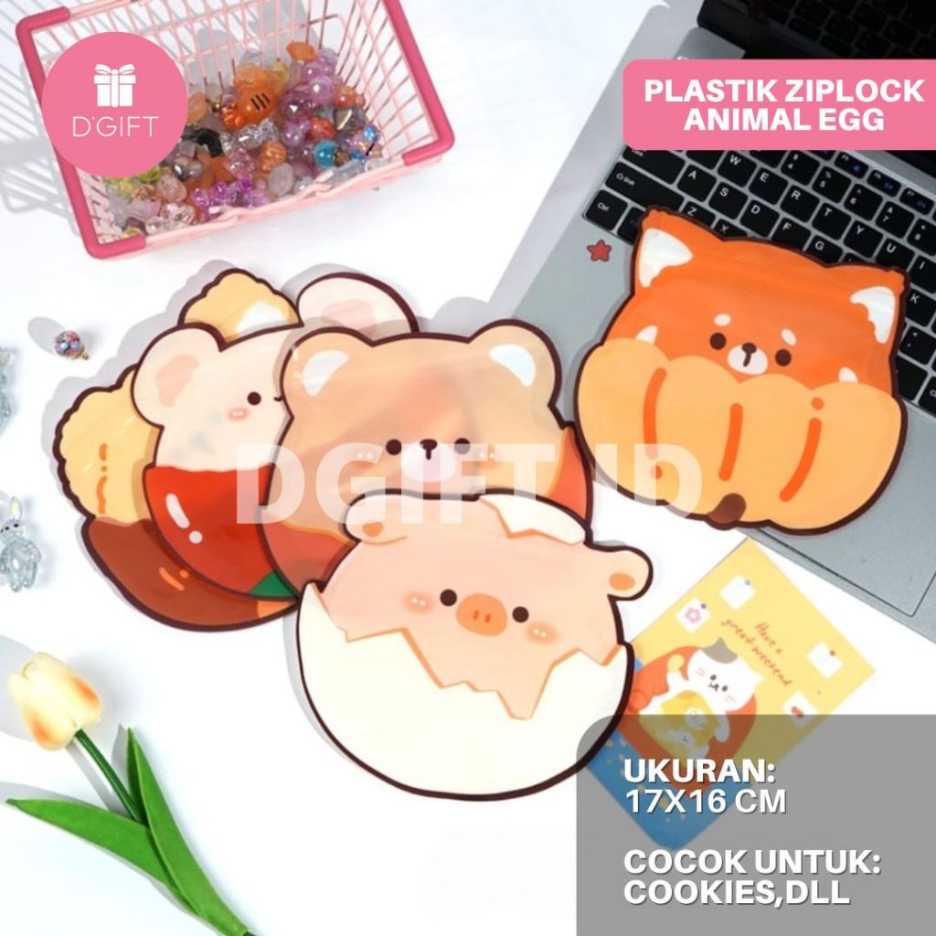 Plastik Klip Ziplock Cookies Lucu Standing Pouch Makanan Snack Motif Kartun