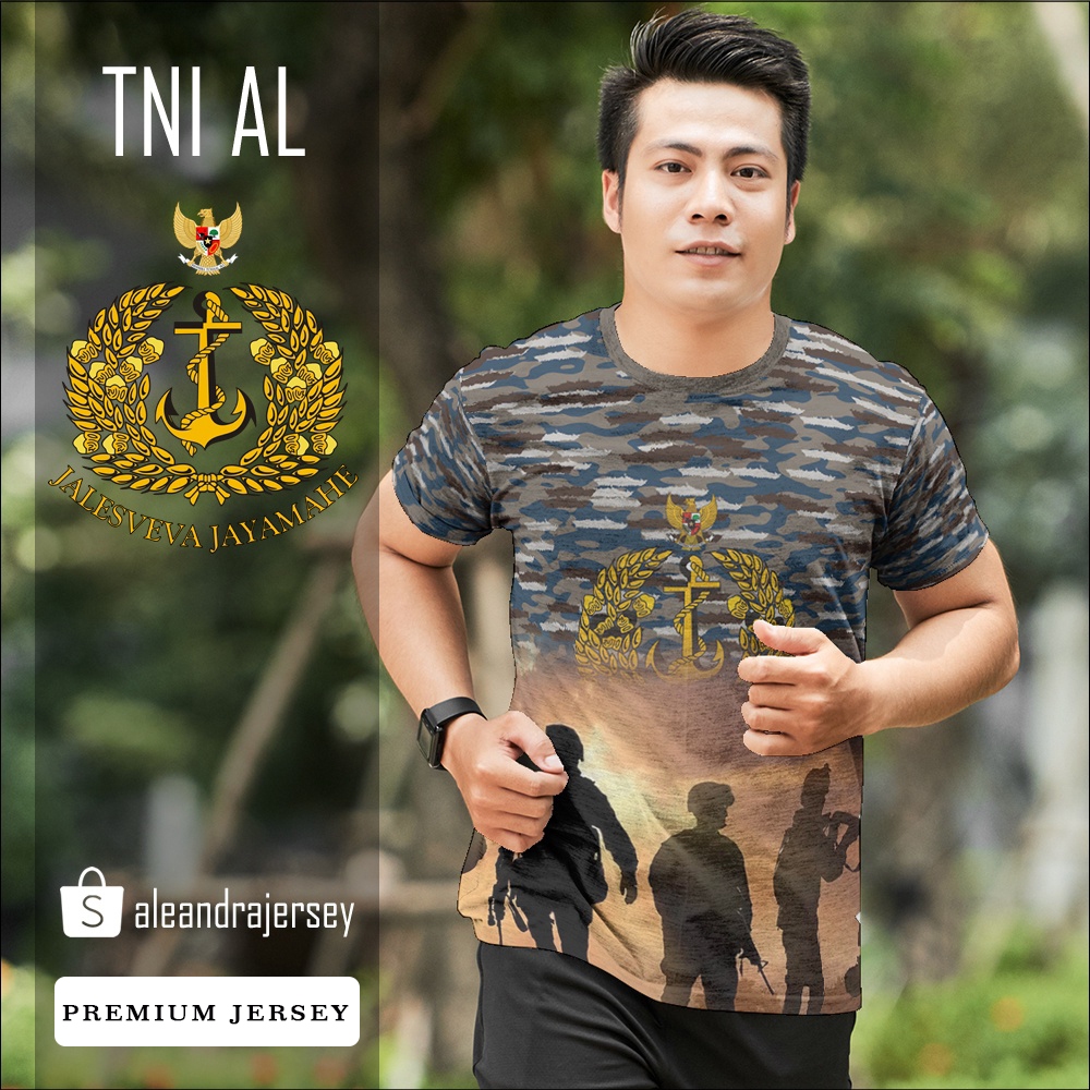 Baju Kaos Jersey TNI AL 56 FullPrint Printing Custom Premium