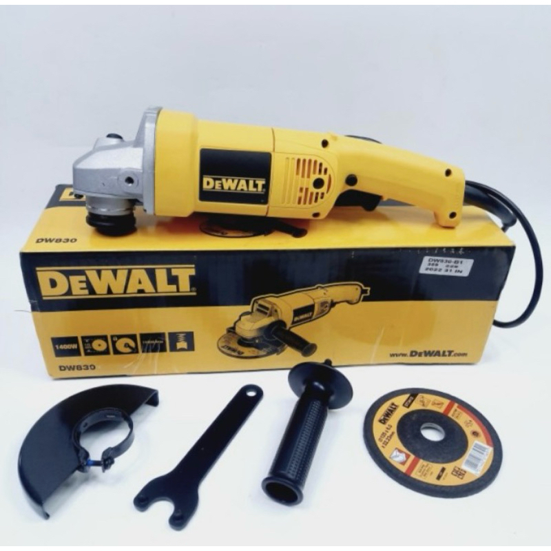 Mesin Gerinda Listrik Dewalt DW830 Angle Grinder 5 inch DW 830 Cutting Tangan Elektrik Electric DW83
