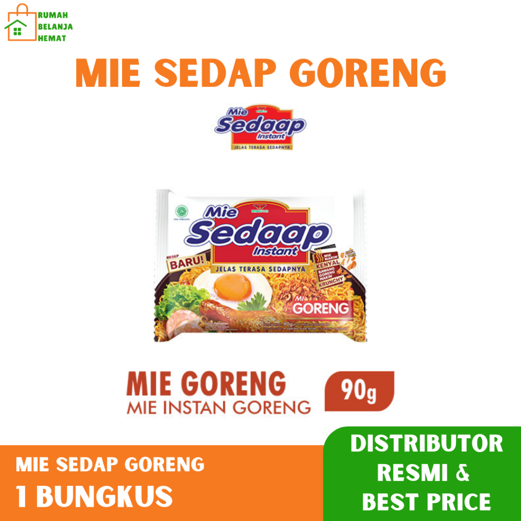 

Mie Sedaap Mie Goreng Mie Instan Kemasan Bungkus 90gram