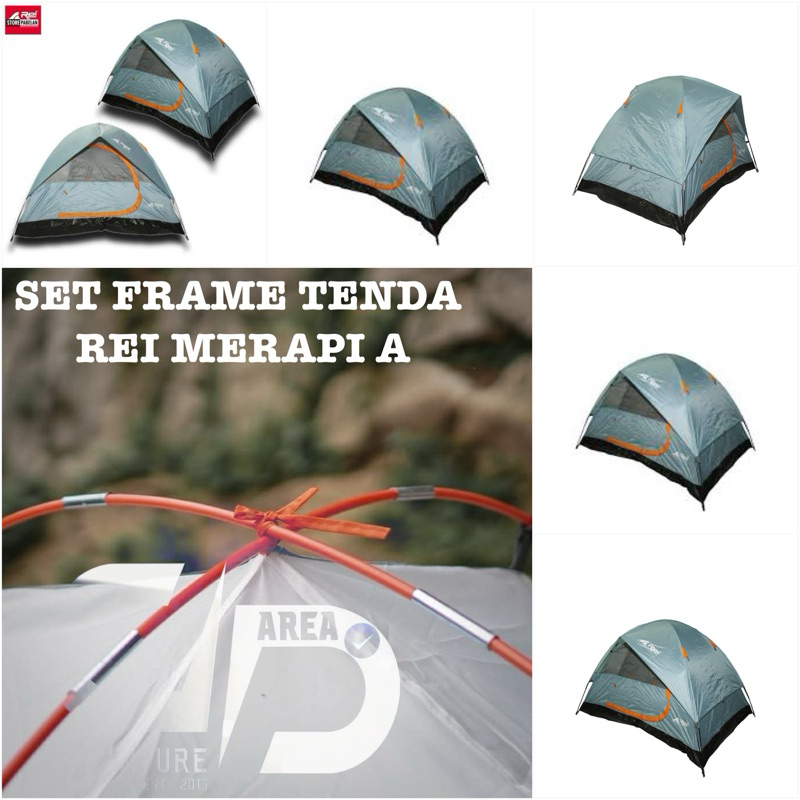 Set rangka tenda rei merapi A set frame tenda rei merapi a