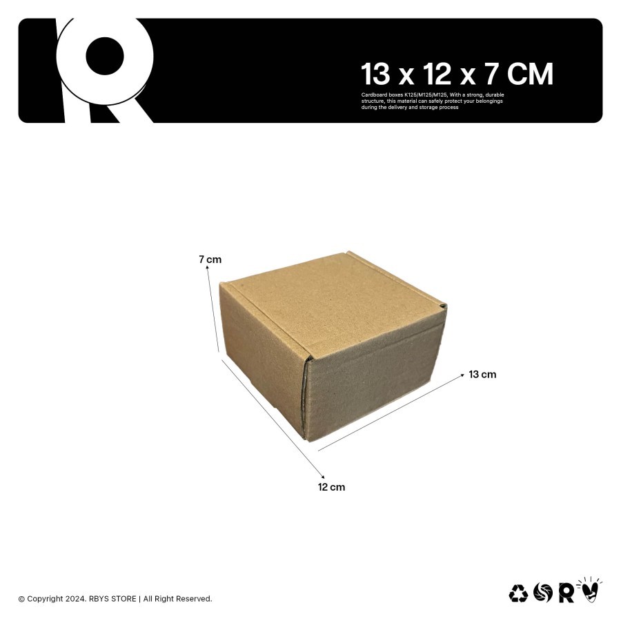 

KARDUS KARTON BOX 13 x 12 x 7 CM | Dus Kardus