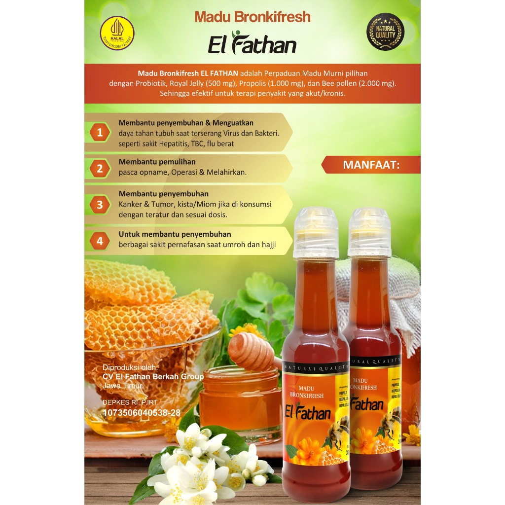 

Madu Asli | Madu Murni | Asli Madu Bronkifresh EL - FATHAN 360 gr