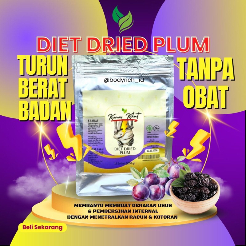 KURUS KILAT DRIED PLUM Pelangsing Diet Detox Penurun Berat Badan Perut Buncit Ampuh