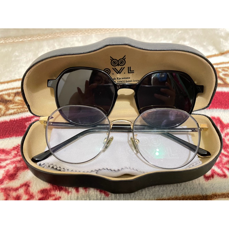owl eyewear+clip on preloved