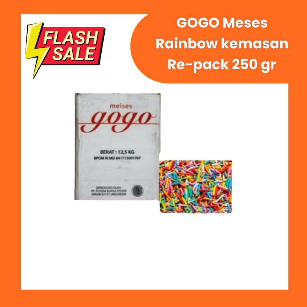 

Meses GOGO Warna Rainbow Kemasan Re-Pack 250 Gr