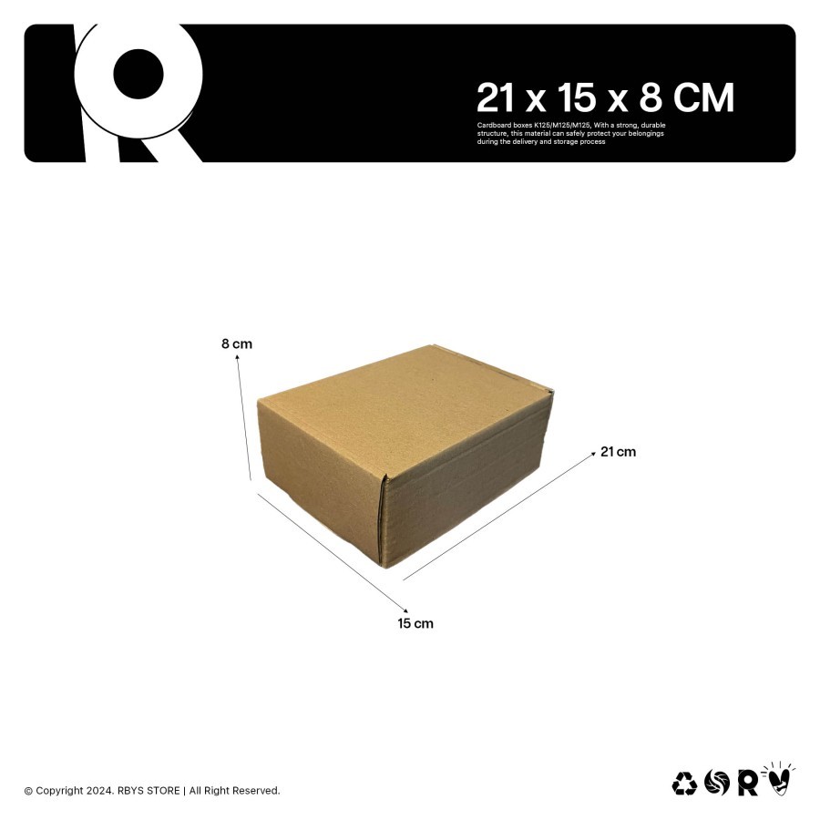 

KARDUS KARTON BOX 21 x 15 x 8 CM | Dus Kardus