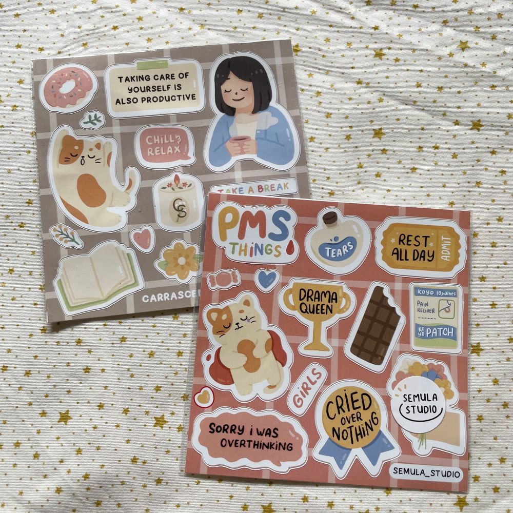 

SEMULA STUDIO Square Sticker Sheet / Stiker Jurnal