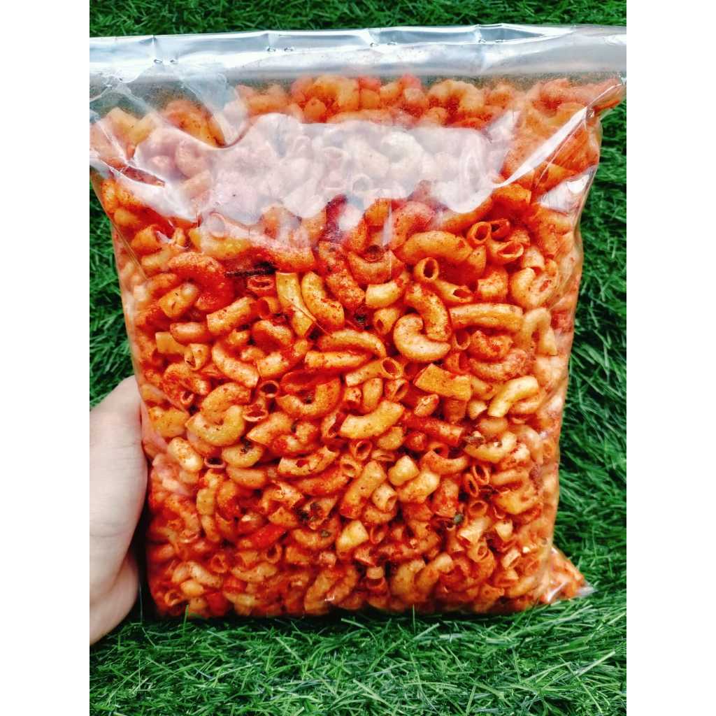 

Makaroni pipa kriuk pedas manis balado daun jeruk isi 1kg