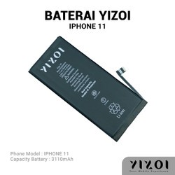 BATERAI IPHONE 11 ORI + DOUBLE POWER MEREK YIZOI