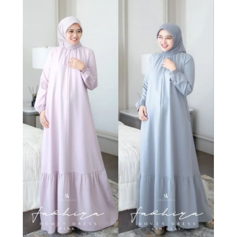 FADHIRA HOMEY DRESS by SHARAREA | GAMIS SIMPLE ELEGANT