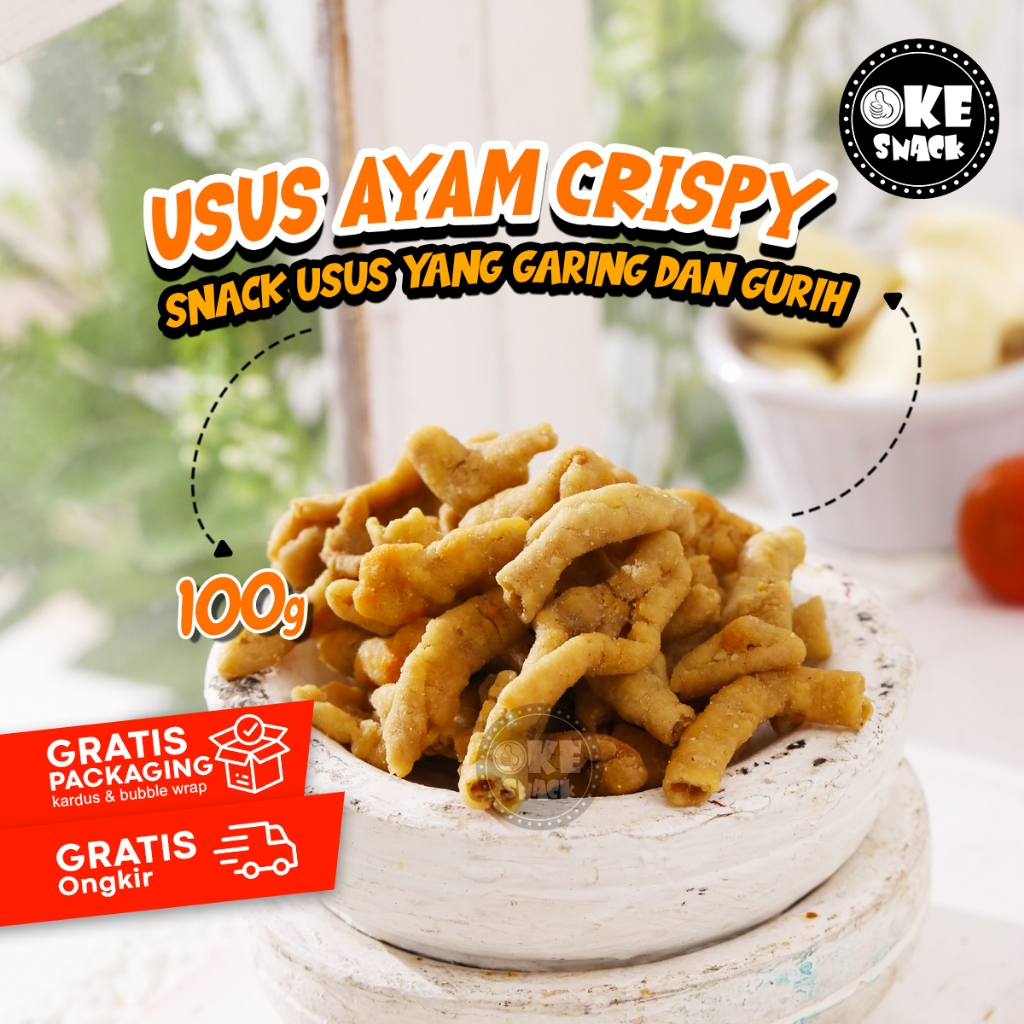 

Usus Ayam Crispy 100g | Usus Ayam Goreng Crispy