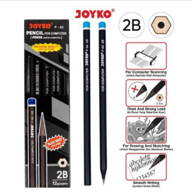 

PENSIL 2B JOYKO P-97 BLACKWOOD