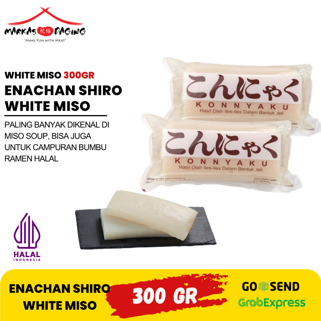 

Konyaku Blok || Konnyaku Block Touki Shirataki Balok 500g Umbi Porang