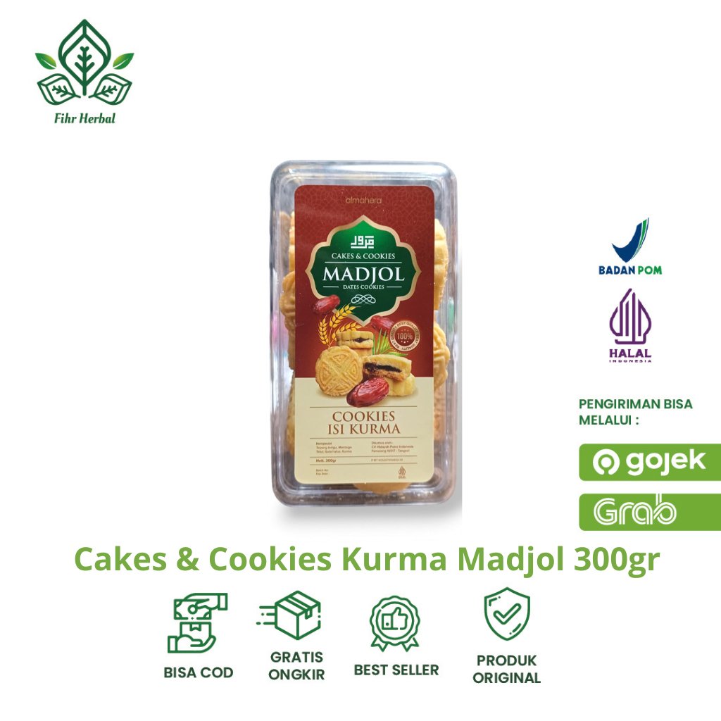 

Cakes & Cookies Kurma Madjol Biskuit Kurma Cemilan Oleh Oleh Haji Umroh 300gr