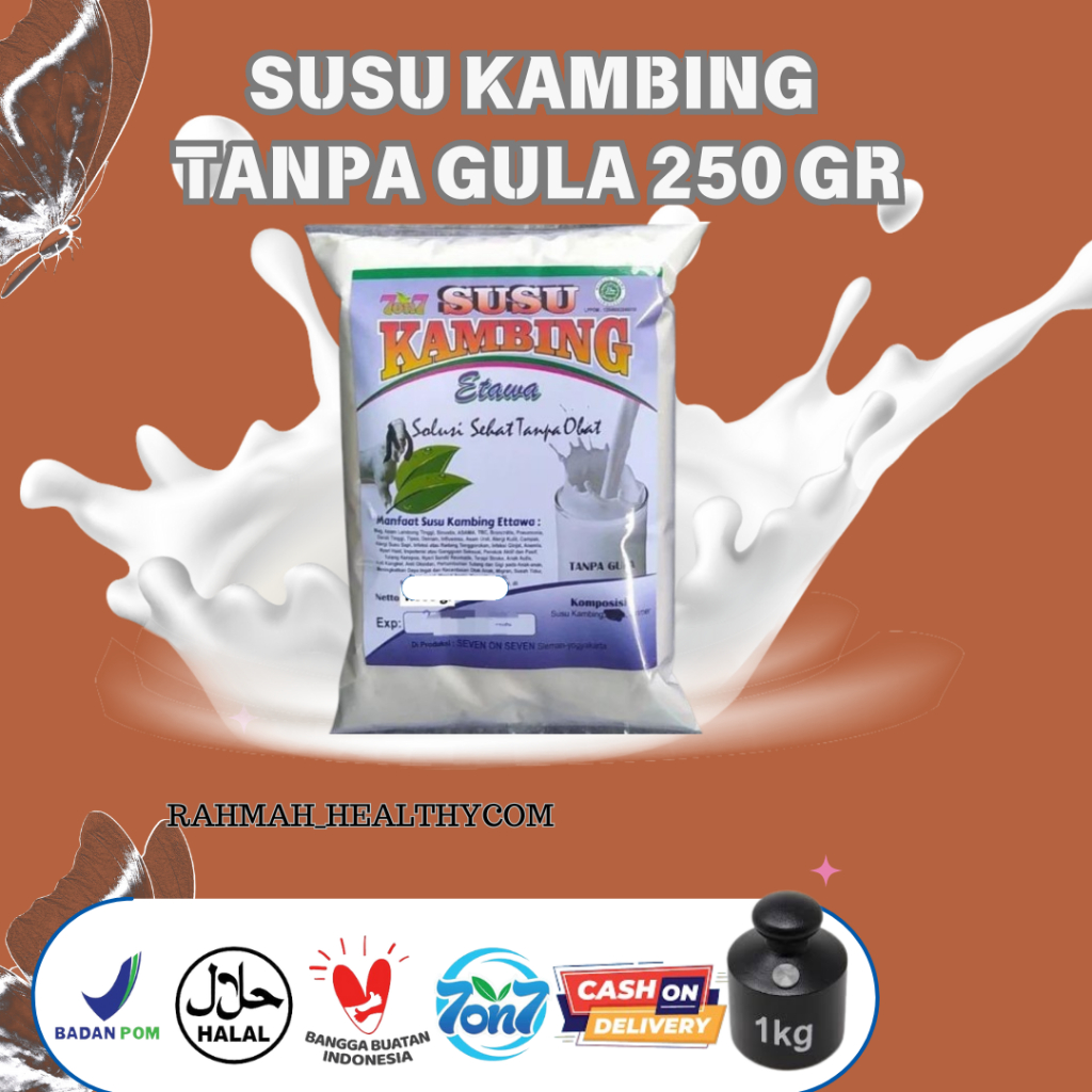 

Susu Kambing Tanpa Gula 250gr BPOM