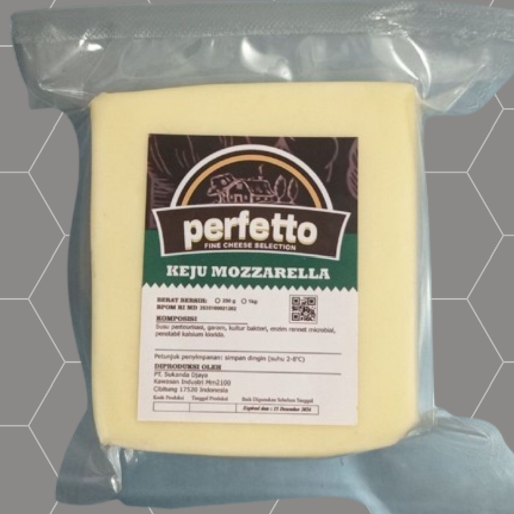 

Keju Mozzarella PERFETTO 200 gr Mozarella Cheese - keju