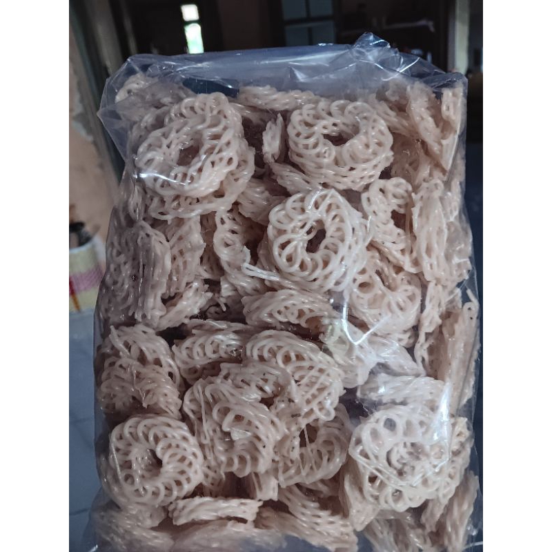 

krupuk putih bulat 500gr gurih dan enak