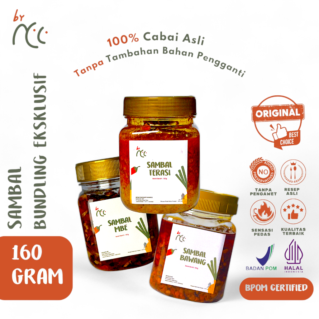 

By NCC Beli 2 Gratis 1 Sambal (Sambal Mbe & Sambal Bawang Gratis Sambal Terasi)