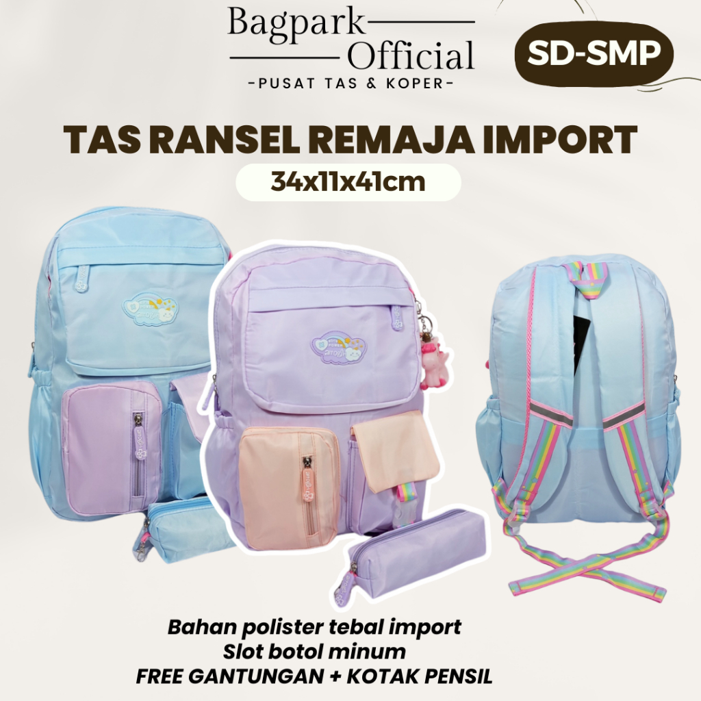 Tas Anak Sekolah Alto Girl Original Tas Anak Alto Kotak Pensil Kekinian Tas Remaja Perempuan Alto Mo