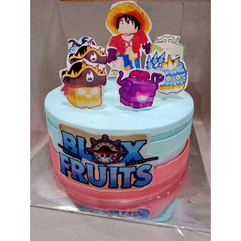 

Kue ulang tahun Block Fruits-Birthday Cake Block Fruits-Black Forest Karakter Block Fruiits