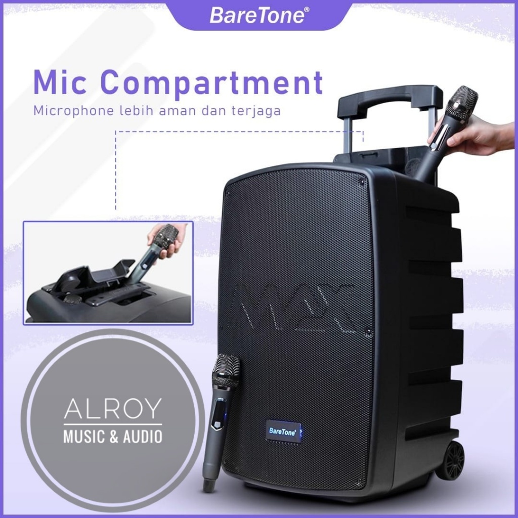 Speaker Portable Baretone 12" MAX12NB / MAX12 NB / MAX 12NB