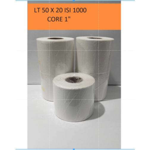 

LABEL THERMAL 50MM X 20MM ISI 1000 - 50X20