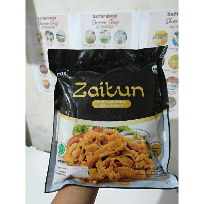 

Zaitun Kulit Ayam Goreng Crispy Crunch 250gr