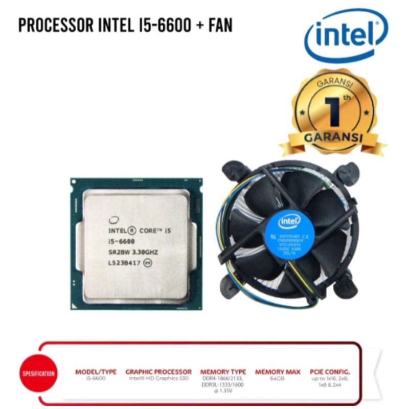 Procc i5-6600+Fan
